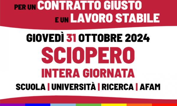 Sciopero intera giornata