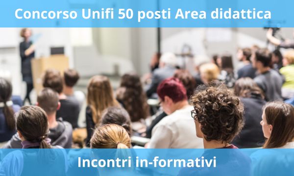 Incontri in-formativi e domande sulle materie oggetto del concorso per 50 posti Area didattica