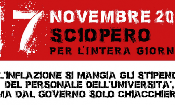 Venerdì 17 Novembre - SCIOPERO GENERALE e MANIFESTAZIONE
